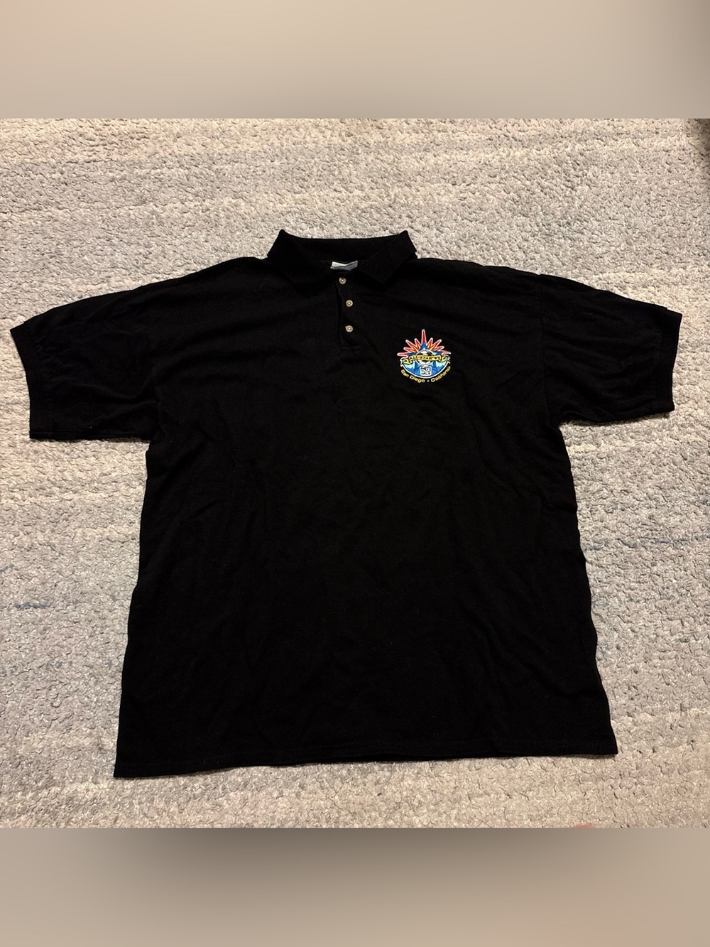 Vintage 1999 MLS All Star Game San Diego Polo Shirt Mens XL Black